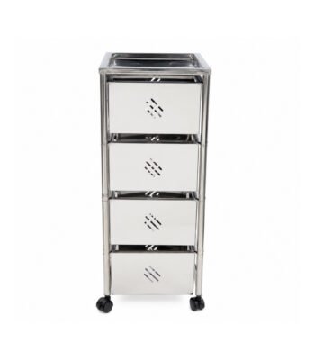 SKB Brand 4 Layer Stainless Steel Boxed Vegetable Rack for kitchen storage Durable 4 tier stainless steel boxed vegetable rack by SKB Brand SKB 4 layer stainless steel rack filled with fresh vegetables and fruits Premium stainless steel mesh boxed basket design of SKB 4 layer vegetable rack Dimensions and structure of SKB 4 layer stainless steel kitchen organizer rack