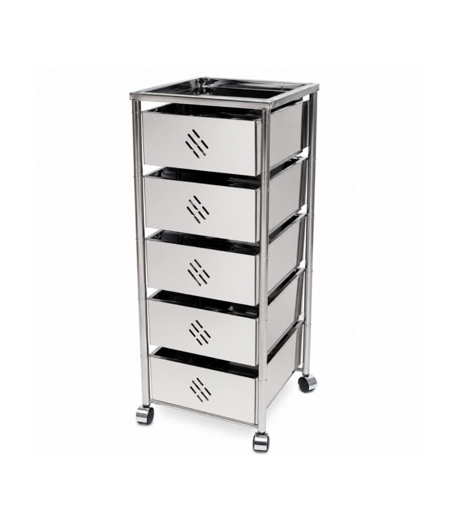 SKB Brand 5 Layer Stainless Steel Boxed Vegetable Rack for kitchen storage Durable 5 tier stainless steel boxed vegetable rack by SKB Brand SKB 5 layer stainless steel rack filled with fresh vegetables and fruits Premium stainless steel mesh boxed basket design of SKB 5 layer vegetable rack Dimensions and structure of SKB 5 layer stainless steel kitchen organizer rack