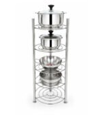SKB 5 Layer Kitchen Pot Rack Kitchen Pot Rack Bangladesh Kitchen Organizer Rack Stainless Steel Pot Rack SKB