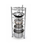 SKB 5 Layer Kitchen Pot Rack Kitchen Pot Rack Bangladesh Kitchen Organizer Rack Stainless Steel Pot Rack Cookware Storage Rack Kitchen Storage Organizer