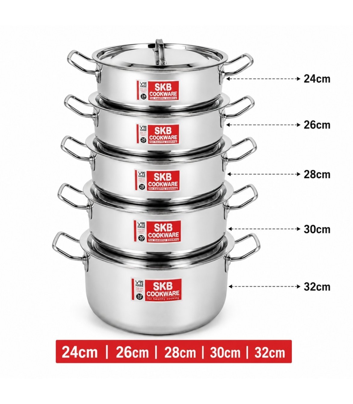 Skb Stainless Steel Saucepan